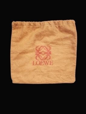 Loewe Tan Drawstring Pouch With Logo